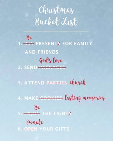 Making Your Christmas and New Year’s Lists